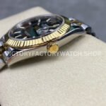 ZQ Factory Rolex Datejust 126333-0014 41mm Half Yellow Gold Black Dial Jubilee