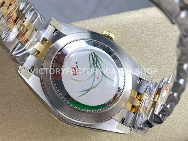 ZQ Factory Rolex Datejust 126333-0014 41mm Half Yellow Gold Black Dial Jubilee