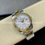 ZQ Factory Rolex Datejust 126333-0015 41mm Half Yellow Gold White Dial