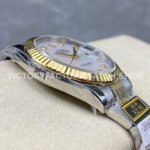 ZQ Factory Rolex Datejust 126333-0017 41mm Half Yellow Gold Diamond Mother Of Pearl Dial