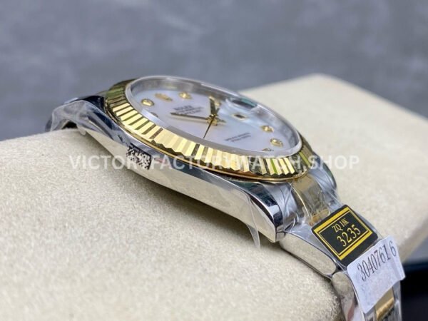 ZQ Factory Rolex Datejust 126333-0017 41mm Half Yellow Gold Diamond Mother Of Pearl Dial