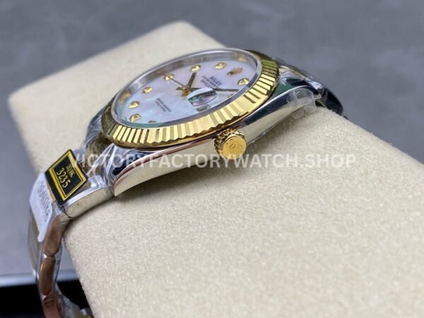 ZQ Factory Rolex Datejust 126333-0017 41mm Half Yellow Gold Diamond Mother Of Pearl Dial