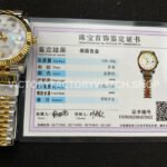 ZQ Factory Rolex Datejust 126333-0018 41mm Half Yellow Gold Diamond Mother Of Pearl Dial Jubilee