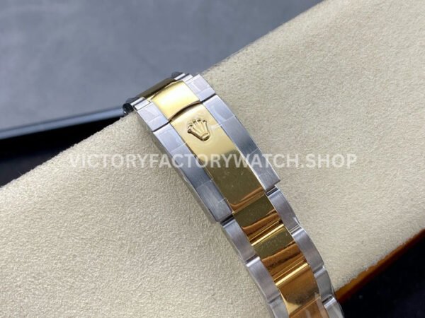 ZQ Factory Rolex Datejust 126333-0019 41mm Half Yellow Gold Roman Numerals Wimbledon Grey Dial