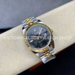 ZQ Factory Rolex Datejust 126333-0020 41mm Half Yellow Gold Roman Numerals Wimbledon Grey Dial Jubilee