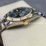 ZQ Factory Rolex Datejust 126333-0020 41mm Half Yellow Gold Roman Numerals Wimbledon Grey Dial Jubilee