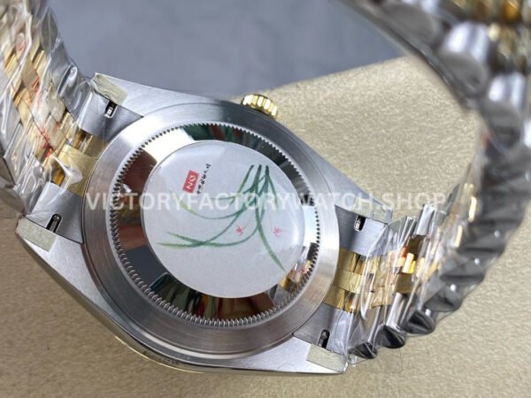 ZQ Factory Rolex Datejust 126333-0020 41mm Half Yellow Gold Roman Numerals Wimbledon Grey Dial Jubilee