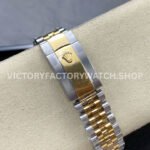 ZQ Factory Rolex Datejust 126333-0020 41mm Half Yellow Gold Roman Numerals Wimbledon Grey Dial Jubilee