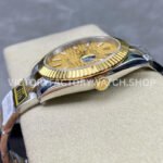 ZQ Factory Rolex Datejust 126333-0021 41mm Half Yellow Gold Fluted Motif Gold Dial