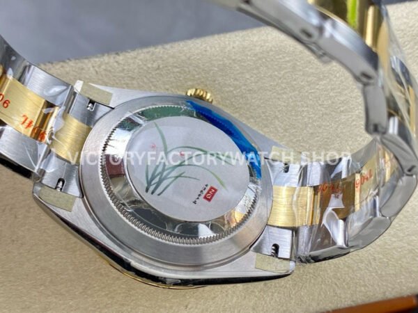 ZQ Factory Rolex Datejust 126333-0021 41mm Half Yellow Gold Fluted Motif Gold Dial