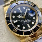 ZQ Factory Rolex Submariner 116618LN 40mm Full Yellow Gold Black Dial