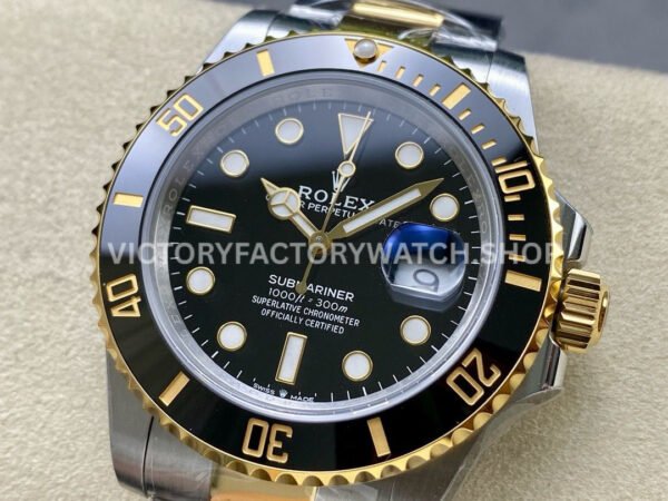 ZQ Factory Rolex Submariner 126613LN 41mm Half Yellow Gold Black Dial