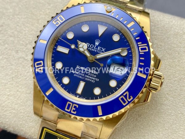 ZQ Factory Rolex Submariner 126618LB 41mm Full Yellow Gold Blue Dial (10) ZQ Factory Rolex Submariner 126618LB 41mm Full Yellow Gold Blue Dial