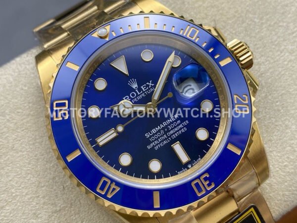 ZQ Factory Rolex Submariner 126618LB 41mm Full Yellow Gold Blue Dial (6) ZQ Factory Rolex Submariner 126618LB 41mm Full Yellow Gold Blue Dial