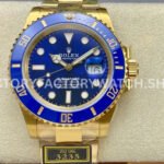ZQ Factory Rolex Submariner 126618LB 41mm Full Yellow Gold Blue Dial (7) Rolex Submariner 126618LB Super Clone replica watch blue ceramic bezel