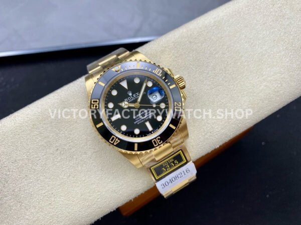 ZQ Factory Rolex Submariner 126618LN 41mm Full Yellow Gold Black Dial