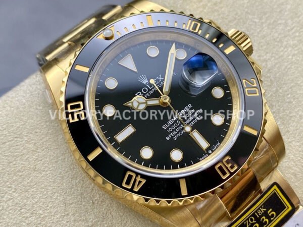 ZQ Factory Rolex Submariner 126618LN 41mm Full Yellow Gold Black Dial