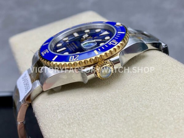 ZQ Factory Rolex Submariner Date 116613LB 40mm Half Gold Blue Dial (1) ZQ Factory Rolex Submariner 116613LB 40mm Half Yellow Gold Blue Dial