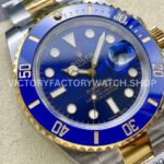 ZQ Factory Rolex Submariner Date 116613LB 40mm Half Gold Blue Dial (6) ZQ Factory Rolex Submariner 116613LB 40mm Half Yellow Gold Blue Dial
