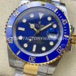 ZQ Factory Rolex Submariner Date 116613LB 40mm Half Gold Blue Dial (7) ZQ Factory Rolex Submariner 116613LB 40mm Half Yellow Gold Blue Dial