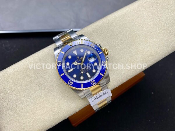 ZQ Factory Rolex Submariner Date 116613LB 40mm Half Gold Blue Dial (8) ZQ Factory Rolex Submariner 116613LB 40mm Half Yellow Gold Blue Dial