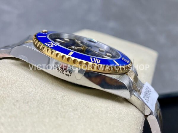 ZQ Factory Rolex Submariner Date 116613LB 40mm Half Gold Blue Dial (9) ZQ Factory Rolex Submariner 116613LB 40mm Half Yellow Gold Blue Dial