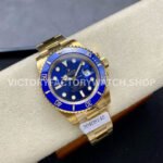ZQ Factory Rolex Submariner 116618LB 40mm Full Yellow Gold Blue Dial