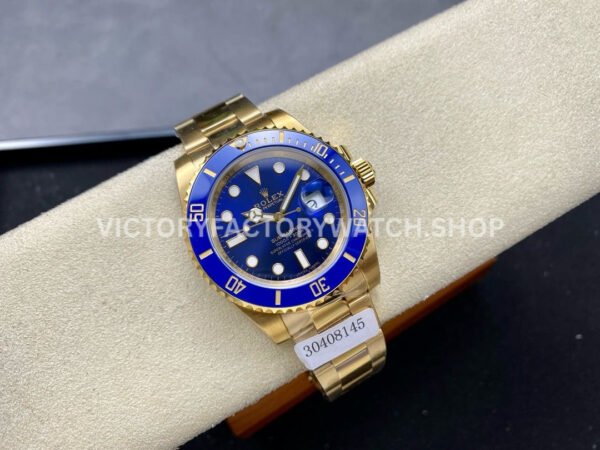 ZQ Factory Rolex Submariner 116618LB 40mm Full Yellow Gold Blue Dial