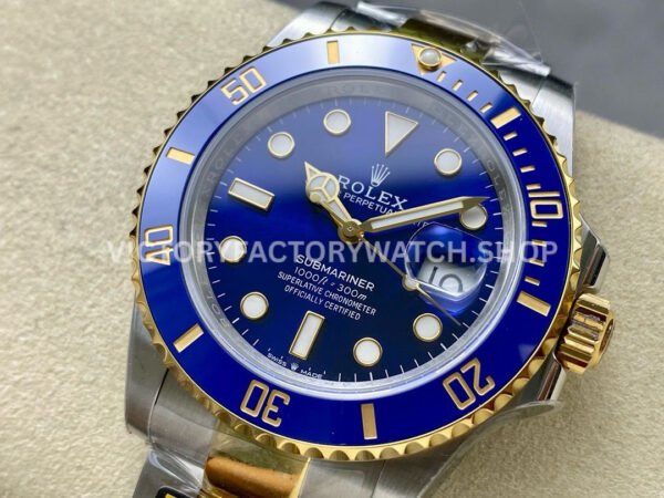 ZQ Factory Rolex Submariner 126613LB 41mm Half Yellow Gold Blue Dial