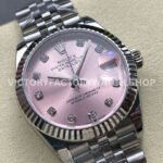 8+ Factory Counterweight Rolex Datejust 278274-0032 31mm Full Steel Diamond Pink Dial Jubilee