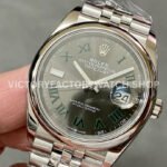 A+ Factory Rolex Datejust 126200-0017 36mm Full 904L Roman Numerals Grey Dial Jubilee