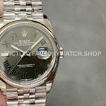 Discover Rolex Datejust 126200 36mm steel replica by A+ Factory. Grey dial, Jubilee bracelet and clean classic finish.