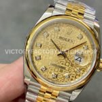 A+ Factory Rolex Datejust 126203-0033 36mm Half Yellow Gold Diaond Mop Champagne Computer Dial Jubilee (9) A+ Factory Rolex Datejust 126203-0033 36mm Half Yellow Gold Diaond Mop Champagne Computer Dial Jubilee