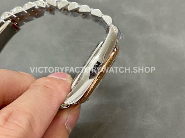 A+ Factory Rolex Datejust 126231-0023 36mm Half Rose Gold Roman Numerals Diamond Grey Dial Jubilee (11) A+ Factory Rolex Datejust 126231-0023 36mm Half Rose Gold Roman Numerals Diamond Grey Dial Jubilee