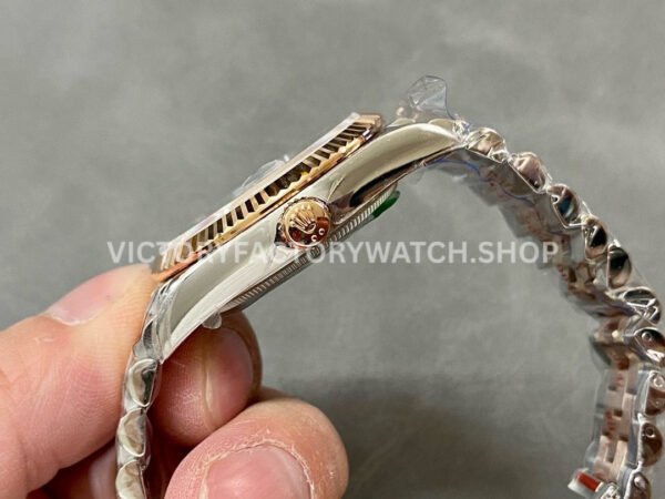 A+ Factory Rolex Datejust 126231-0023 36mm Half Rose Gold Roman Numerals Diamond Grey Dial Jubilee (14) A+ Factory Rolex Datejust 126231-0023 36mm Half Rose Gold Roman Numerals Diamond Grey Dial Jubilee