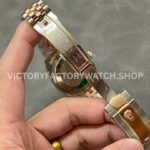 A+ Factory Rolex Datejust 126231-0023 36mm Half Rose Gold Roman Numerals Diamond Grey Dial Jubilee (8) A+ Factory Rolex Datejust 126231-0023 36mm Half Rose Gold Roman Numerals Diamond Grey Dial Jubilee