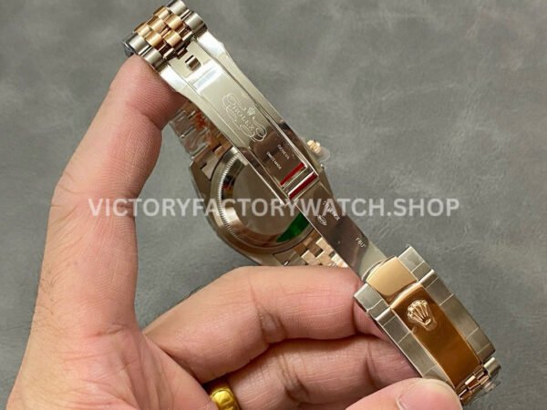 A+ Factory Rolex Datejust 126231-0023 36mm Half Rose Gold Roman Numerals Diamond Grey Dial Jubilee (8) A+ Factory Rolex Datejust 126231-0023 36mm Half Rose Gold Roman Numerals Diamond Grey Dial Jubilee