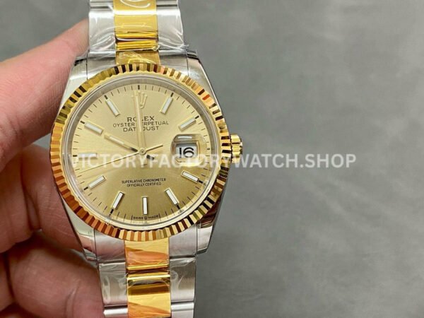 Rolex Datejust 126233 champagne dial two tone replica
