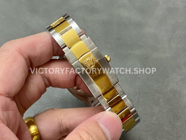 A+ Factory Rolex Datejust 126283RBR-0008 36mm Diamond Bezel Half Yellow Gold Diaond Mop Black Dial (10) A+ Factory Rolex Datejust 126283RBR-0008 36mm Diamond Bezel Half Yellow Gold Diaond Mop Black Dial