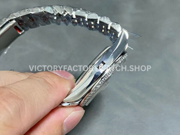 A+ Factory Rolex Datejust 126284RBR-0021 36mm Diamond Bezel Full 904L Roman Numerals Diamond Silver ( (8) A+ Factory Rolex Datejust 126284RBR-0021 36mm Diamond Bezel Full 904L Roman Numerals Diamond Silver Dial Jubilee