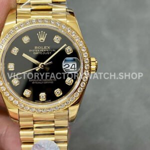 A+ Factory Rolex Datejust 1A+ Factory Rolex Datejust 178288 31mm Diamond Bezel Full Yellow Gold Diamond Mop Black Dial78288 31mm Diamond Bezel Full Yellow Gold Diamond Mop Black Dial