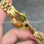 A+ Factory Rolex Datejust 278248 31mm Full Yellow Gold Roman Numerals Diamond Silver Dial