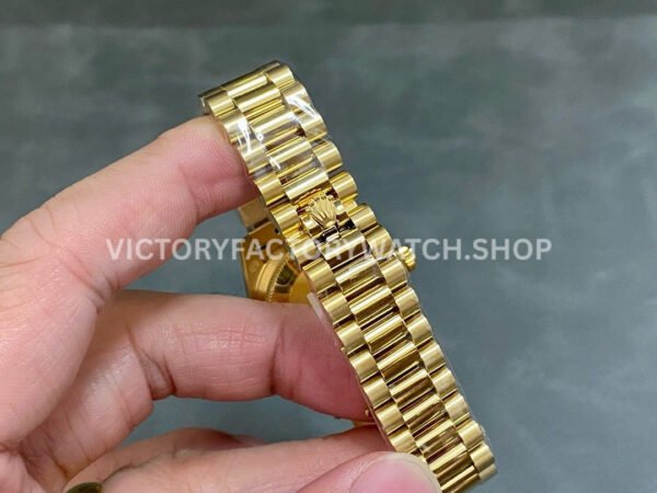 A+ Factory Rolex Datejust 278248 31mm Full Yellow Gold Roman Numerals Diamond Silver Dial