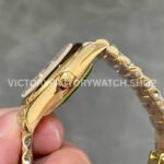 A+ Factory Rolex Datejust 278248 31mm Full Yellow Gold Roman Numerals Diamond Silver Dial