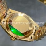 A+ Factory Rolex Datejust 278248 31mm Full Yellow Gold Roman Numerals Diamond Silver Dial