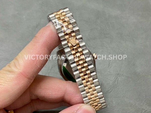 A+ Factory Rolex Datejust 278271-0028 31mm Half Rose Gold Diamond Mop Brown Dial Jubilee