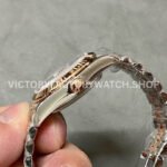 A+ Factory Rolex Datejust 278271-0028 31mm Half Rose Gold Diamond Mop Brown Dial Jubilee