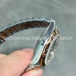 A+ Factory Rolex Datejust 278271-0030 31mm Half Rose Gold Roman Numerals Diamond Grey Dial Jubilee