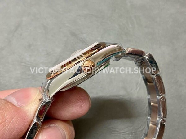 A+ Factory Rolex Datejust 278273-0023 31mm Half Rose Gold Diamond Mop Diamond Mop Pink Dial