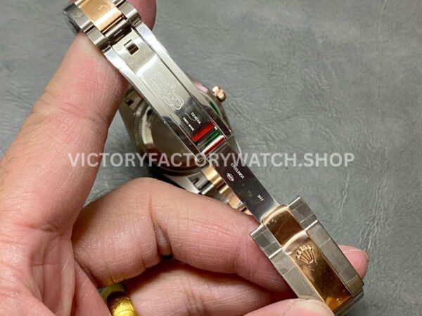 A+ Factory Rolex Datejust 278273-0023 31mm Half Rose Gold Diamond Mop Diamond Mop Pink Dial